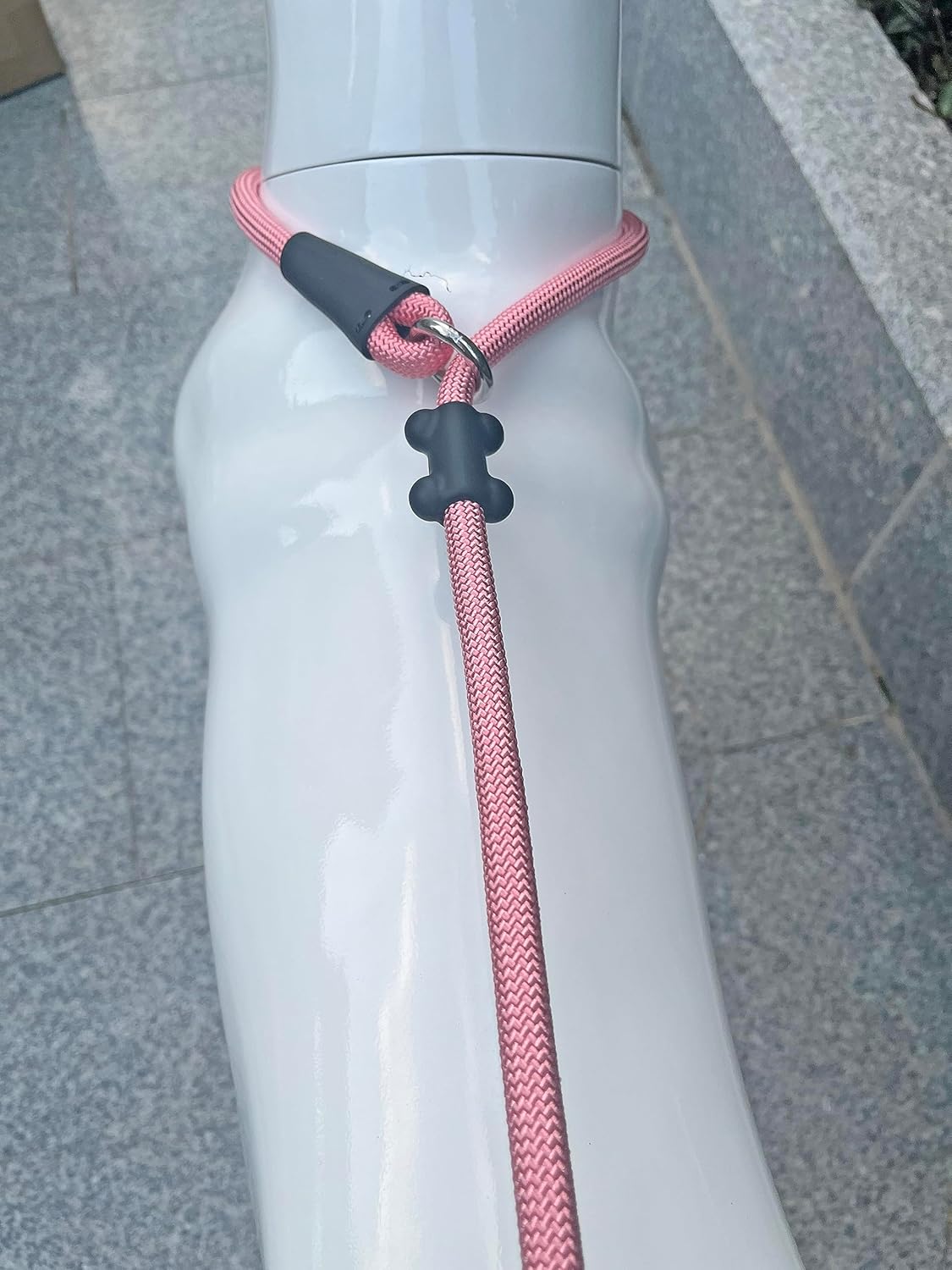 Slip Lead Dog Leash,Strong Nylon Rope Leash and Padded Handle,No Pull Outdoor Walking Training Lead for Small Medium Large Dogs(Pink, 1/2"×6ft)