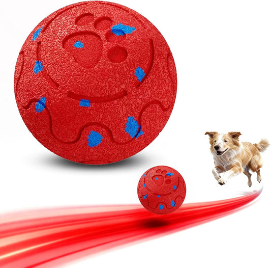 Dog Balls: Interactive Dog Ball, Self-Moving Dog Toy with Auto-Rolling & Bouncing, E-TPU Material, IP54 Waterproof, Motion-Activated, for Small/Medium/Large Dogs (Red)