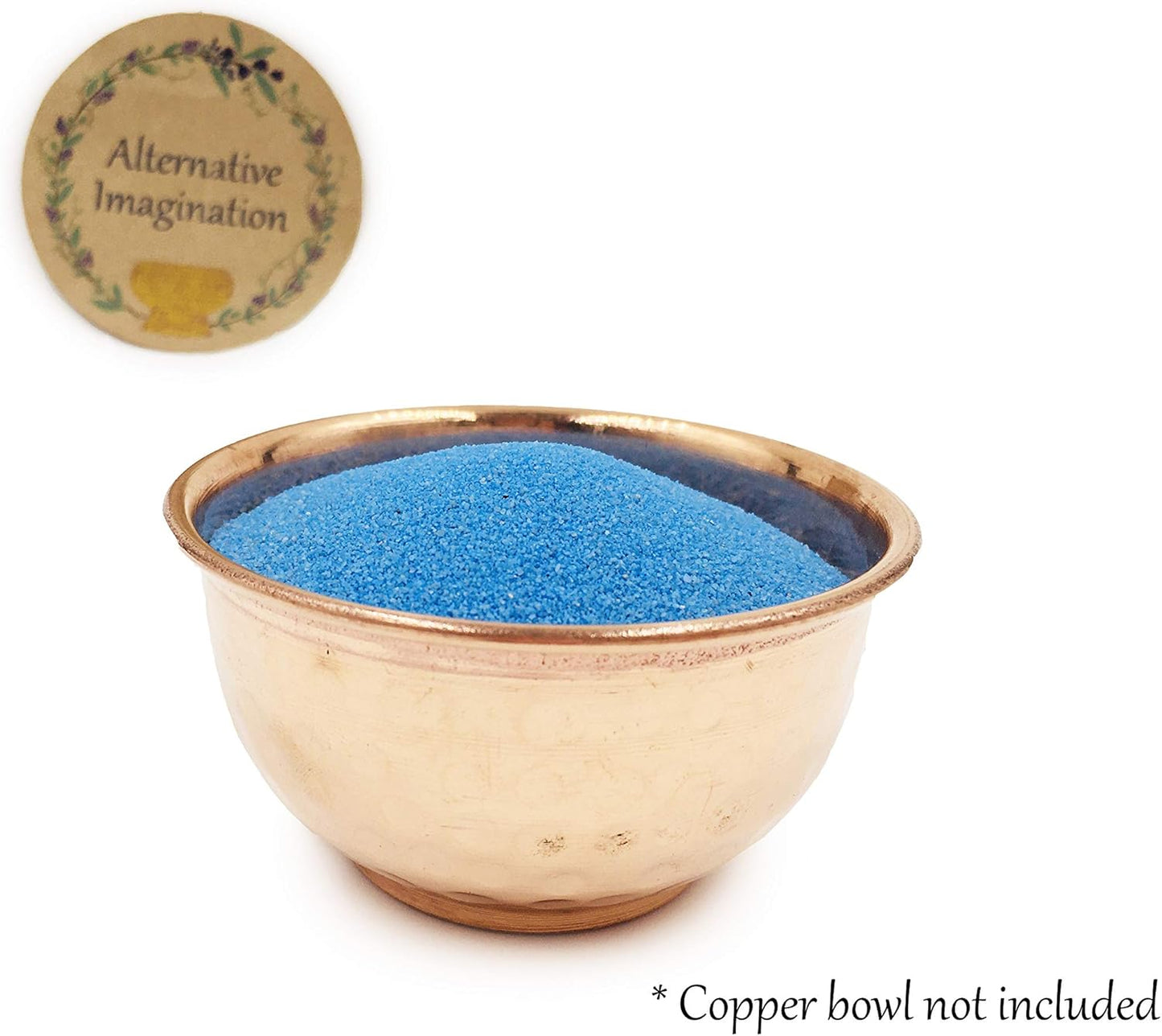Sky Blue Sand - Fine Sand for Zen Garden, Resin Incense Burner, Smudge Bowl, Ritual Incense, Cast Iron Cauldron, Unity Ceremony, Sensory Bin Table, Mandala, Crafts by Alternative Imagination (1 Pound)