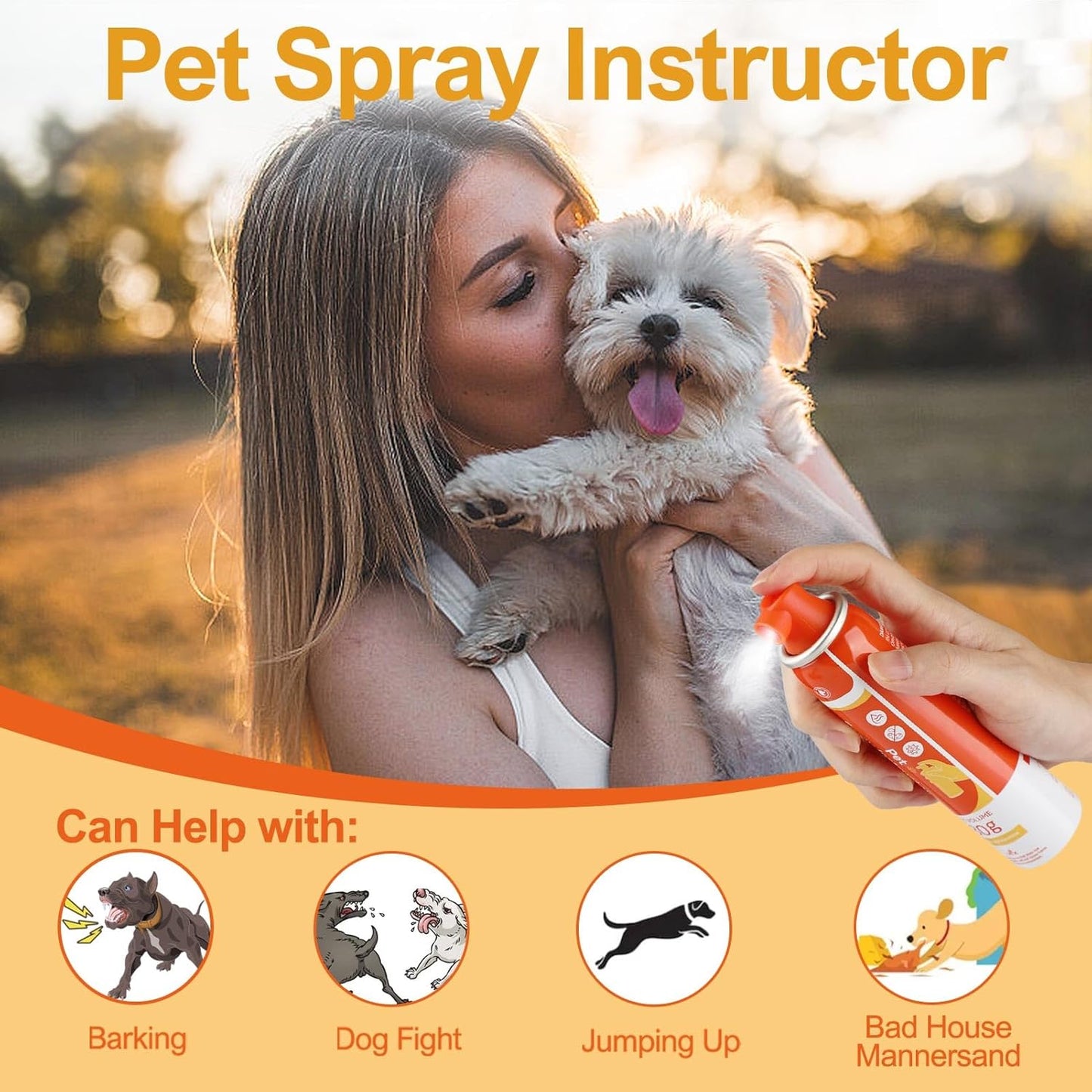 Corrector Spray Dog 80ml 1Pack Dog Corrector Spray Dog Trainer for Dog to Stops Barking, Jumping Up, Food Stealing, Dog Fights, Avoidance, Unwanted Dog Behaviour