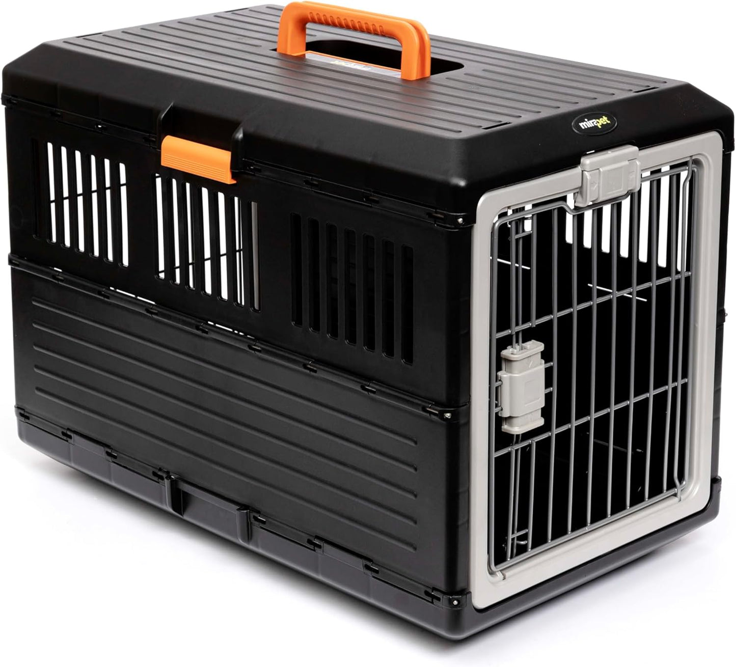 USA Pet Carrier & Crate 26" - Premium Collapsible Design for Medium Cats and Dogs - Portable Kennel for Indoor/Outdoor Use - 360-Degree Ventilation & Hard Plastic Wall Protection